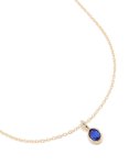 Goldair Gold Sapphire Diamante Round Pendant Necklace