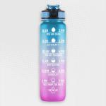 South African Motivational Time Marker Water Bottle Blue And Purple