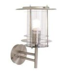 Hooded Chrome Wall Light
