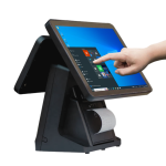 Integrated Pos System – 15.6" Touch Terminal 80MM Thermal Slip Printer And 10" Price Customer Display – Intel Celeron J1900 1.99