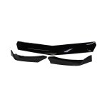 Gloss Black 3 Piece Overlip Design Universal Front Spoiler - Autostyle Motorsport South Africa