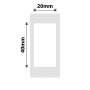 NB314 - NIIMBOT - D101 ONLY - 20X40MM - 160 WHITE LABELS