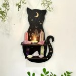 Black Cat Wall Shelf 2 CWS2