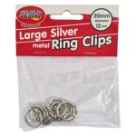 Metal Ring Clips 20MM 12 Piece