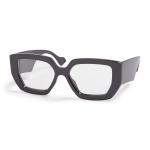 Black Oversized Temple Sunglasses