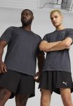 Puma Run Favorite Heather Short Sleeve Tee M - Galactic Gray Heather