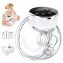 Wearable Breast Pump Hands Free Breast Pump Electric Breast Pump Portable Breast Pump With 3 Modes & 9 Levels Lcd Display Wireless Breast Pump