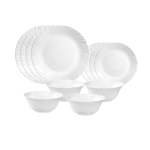 Classique Plain White 12 Piece Dinner Set White