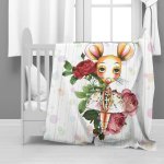Rosy Mouse Minky Blanket