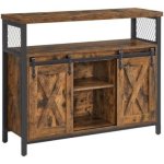Bragg Fresno Engineered Wood Free Standing Sideboard bar Counter
