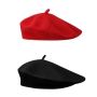 Pack Of 2 Berets Classic Plain French Style Beret Women's Beret