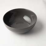 Jenna Clifford - Embossed Lines Salad Bowl 25CM - Dark Grey