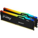 Kingston KF548C38BBAK2-16 Fury Beast Rgb 16GB 2X8GB DDR5-4800MHZ CL38 1.1V Black Desktop Memory