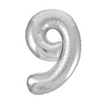 Balloon Foil 32" Silver No. 9 Air Only Tbd