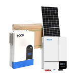 Ecco 6.2KVA Hybrid Inverter & 1X 5.1KW Batteries With 4 X 550W Solar Panels Incl Mounting Kit