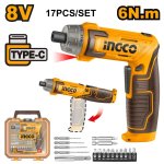 Ingco Lithium-ion Cordless Screwdriver 20V Ps