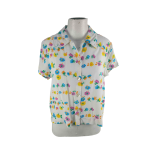 90S Shortsleeve Floral Shirt - M