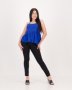 Peplum Blouse Cobalt