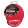 Volkano Comfort Series Gel Mousepad With Wristguard Red VK-20009-RD