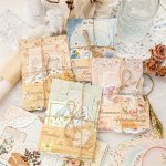 100 Pcs Vintage Floral Ephemera Pack Scrapbooking Kit With Watercolor Flower Stickers For Journaling Crafting And Collage Art Su