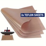3PCS Teflon Sheets For Baking 12 16" 30X40CM Ptfe Teflon Sheet Pan Liners For Heat Press Transfer Sheet High Temperature Resist