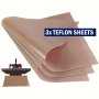 3PCS Teflon Sheets For Baking 12 16'' 30X40CM Ptfe Teflon Sheet Pan Liners For Heat Press Transfer Sheet High Temperature Resistance Non-stick Oil Reusable Good Choice