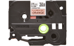 Brother TZE-B51 Black On Fluorescent Orange Laminated Tape 24MM