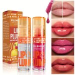 1PC Lip Plumper Gloss 0.16 Fl Oz Each 6 Colors Moisturizing & Volumizing Lip Serum Shiny Finish Natural Lip Makeup Enhancer Kit