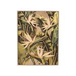 Daphne Wood Framed Canvas Beige