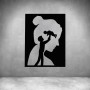 Family On Her Mind - Matt Black / L 1000 X H 765MM