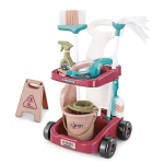 Home Little Helper: Deluxe 17-PIECE Cleaning Trolley Playset