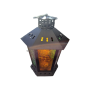 Moroccan Style Candle Lantern Holder Cast Iron Octagonal Shape