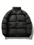 Men's Casual Warm Padded Jacket Men's Full-zip Coat With Pockets For Winter Wear