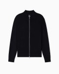 Armani Exchange Men's Full Zip Essential Cardigan Black Small
