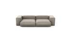 Two Module Sofa - Velvet - Stone - 272CM X 136CM