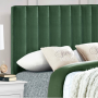 Pylon Headboard Velvet Green
