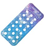 Single Sparkle Pool Float Blue And Purple Glitter Lounger