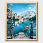 Adult Paint By Numbers With Frame - Peaceful Pier