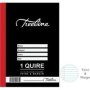 Treeline A4 Feint And Margin 1 Quire Hardcover Book   96 Pages    Pack Of 10   - Feint Line & Margin