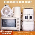 50PCS Extra Large & Thick Disposable Dust Covers For Kitchen Appliances - Waterproof Oil-resistant Protective Sleeves For Rice C