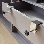 2 Pieces U-shaped Drawer Clamp Wooden Board Clamping Tool Woodworking Panel Clamp Drawer Panel Desktop Clamp Installation Fixtur