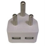 Unique Dual USB Pluptop Charger With 2X2.1A Ports