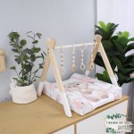Changing Mat Cover Bunny With Small Floral Side