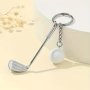 1 PC MINI Golf Club Keychain Sporty Style Keyring Bag Car Key Ornament Keychain