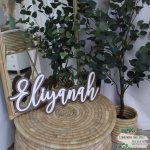 A Wooden Name Cut Out Board Personalized