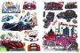 Vintage And Sports Cars 3D Wall Art Stickers For Kids - 2 Pack Bundle