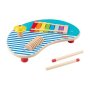 Fisher-Price Wooden Music Table With Percussion Instruments 3 Wood Pieces