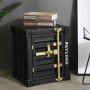 Vintage Industrial Iron Storage Cabinet - 50.8CM High Waterproof Multi-purpose With Lockable Door For Home Decor