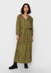 Jacqueline De Yong Melvin Life 7 8 Long Dress - Olive & Black