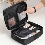 1PC Portable Travel Cosmetic Bag Makeup Organizer Pouch Convenient Toiletry Storage Bag For Women